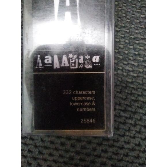 Making Memories Rub-Ons Alphabet Mixed White Large Letters 332 Characters - Picture 2 of 4